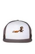 Embroidered Dragging Monkey Trucker Hat
