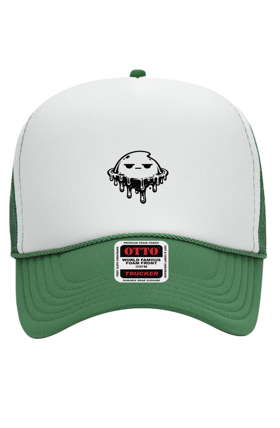 Otto White Foam Front 5 Panel Trucker Hat