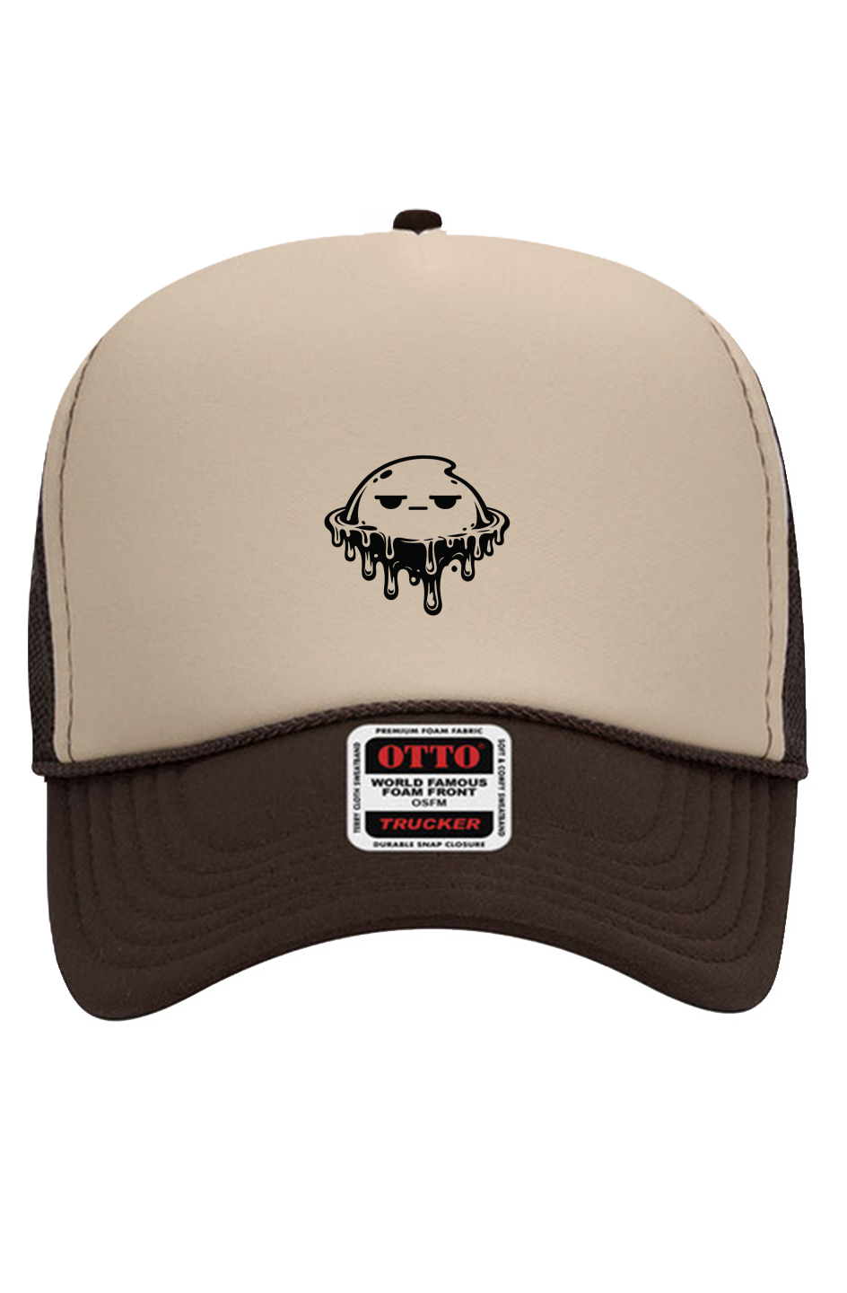 Otto White Foam Front 5 Panel Trucker Hat